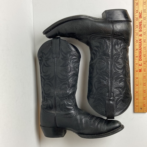 Ariat Heritage R Toe Western Boots Black Size 10 D Cowboy Yellowstone Horse - Picture 15 of 16
